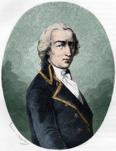 Ritratto di Armand-Louis de Gontaut Biron, Duca di Lauzun (1758-1793) - Incisione del 1863 in “Le Livre Rouge - Histoire De L