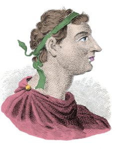 Ritratto di Antioco I Sotere (il Salvatore) secondo sovrano della dinastia Seleucide. Regnò dal -280 al -261. Incisione del XIX secolo. Milanese