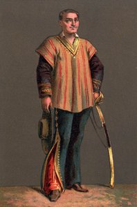 Ritratto di BENITO PABLO JUAREZ (1806-1872) Statista e rivoluzionario messicano. Cromolitografia Collezione privata da Anonymous Anonymous