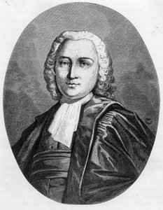 Ritratto di Chretien Guillaume de Malesherbes (1721-1794) avvocato del Re sotto la Convenzione - Incisione del 1863 in "The Red Book - Histoire De L