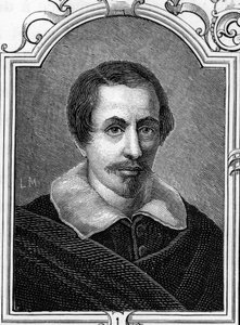 Ritratto di Daniele Crespi (1598-1630) pittore italiano. Incisione del 1859 in "Le gallerie d