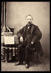Ritratto di Francesco Crispi (1818-1901), statista italiano nel 1863. da Anonymous Anonymous