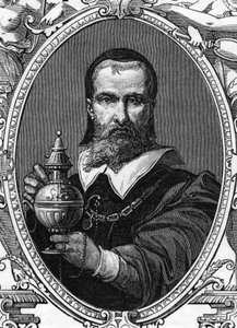 Ritratto di Francesco Raibolini detto il Francia, pittore italiano. Incisione del 1859 in "le gallerie d