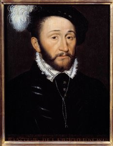 Ritratto di François III de la Rochefoucauld, governatore della Champagne (m. 1572). Dipinto anonimo. XVI secolo. Dim. 0,33x0,23 m da Anonymous Anonymous