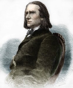 Ritratto di Franz Liszt, pianista e compositore ungherese (1811-1886)