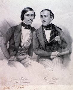 Ritratto di Giovanni Bottesini e Luigi Arditi da Anonymous Anonymous