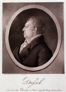 Ritratto di Jan Ladislav Dussek (incisione) da Anonymous Anonymous