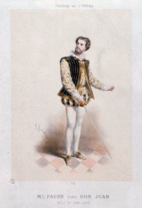 Ritratto di Jean Baptiste Faure come Don Giovanni (1866) da Anonymous Anonymous