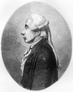 Ritratto di Jean Sylvain Bailly (1736-1793) studioso e politico, sindaco di Parigi dal 1789 al 1791 - Incisione del 1863 in 