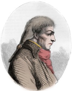 Ritratto di Guislain Francois Joseph Le Bon (1765-1795), Rivoluzionario Francese - Incisione del 1863 in “The Red Book - Histoire De L