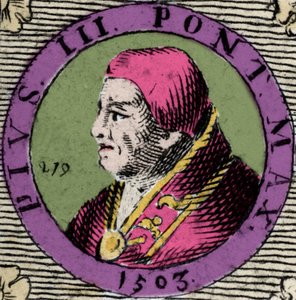 Ritratto di Pio III, Francesco Todeschini Piccolomini (1439-1503), eletto Papa il 22 settembre da Anonymous Anonymous