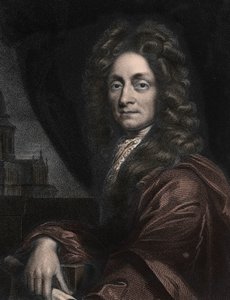 Ritratto di Sir Christopher Wren, architetto inglese (1632-1723) da Anonymous Anonymous