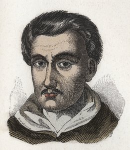 Ritratto di Tommaso Campanella (1568-1639), monaco domenicano e filosofo. Incisione. Collezione privata da Anonymous Anonymous