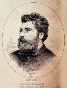 Ritratto del compositore inglese Georges Bizet