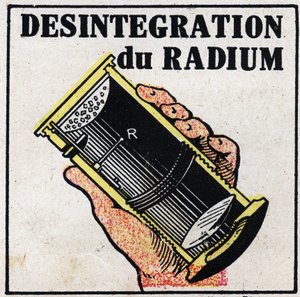 Radio: disintegrazione del radio. Illustrazione anonima del 1925. Collezione privata. da Anonymous Anonymous