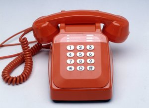 Telefono a chiave in plastica arancione S63