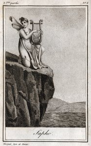 Saffo (VII secolo a.C.), poetessa greca dell