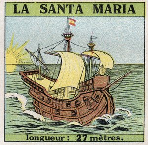 Navi: Santa Maria, caravella di Cristoforo Colombo quando scoprì l
