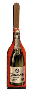 Piccolo ventaglio pubblicitario, oggetto derivato dalla promozione del marchio di Vermouth Cinzano, vino aperitivo italiano. Inizio XX secolo. Collezione privata