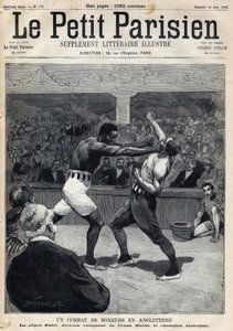 Sport, Boxe: Un incontro di boxe in Inghilterra tra Peter Jackson e il campione australiano Frank Slavin. da Anonymous Anonymous