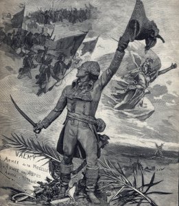 Statua del generale François Christophe Kellerman (1735-1820) generale francese, vincitore della battaglia di Valmy (20 settembre 1792): "Viva la nazione!". Incisione in "Le Petit Parisien" del 14/09/1892. Collezione privata da Anonymous Anonymous