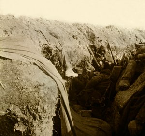 Lastra di vetro stereoscopica sulla Prima Guerra Mondiale