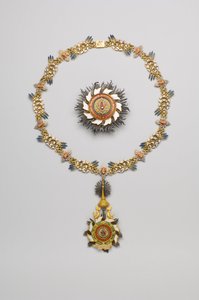 Thailandia - Ordine della Casa Reale di Chakri: placca, collana e pendente - inizio del XX secolo