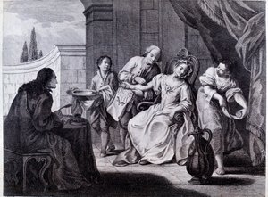 Il salasso, tecnica medica (incisione) da Anonymous Anonymous