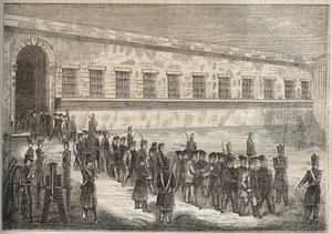 Il bagno di Rochefort nel XIX secolo. Incisione in 