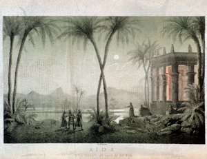 Le rive del Nilo. Illustrazione per l