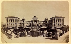 La città di Marsiglia e i suoi dintorni intorno al 1885-1890: Il Palazzo Longchamp (Museo delle Belle Arti) da Anonymous Anonymous