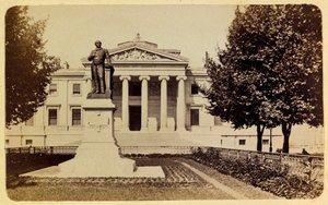 La città di Marsiglia e i suoi dintorni intorno al 1885-1890: il tribunale, Collezione privata da Anonymous Anonymous