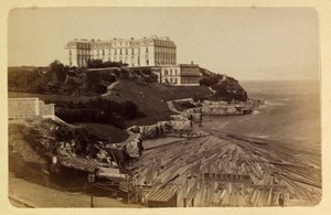 La città di Marsiglia e i suoi dintorni intorno al 1885-1890: Il castello del Pharo, Collezione Privata
