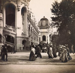 Esposizione Universale del 1900 a Parigi: Vista presa al Campo di Marte - collezione privata