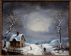 Paesaggio invernale Pittura anonima. 19° secolo Collezione privata da Anonymous Anonymous
