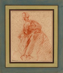 Donna che legge (disegno) da Anonymous Anonymous