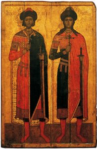 Santi Boris e Gleb, metà del XIV sec.