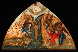 Il battesimo di Cristo, metà del XIX secolo