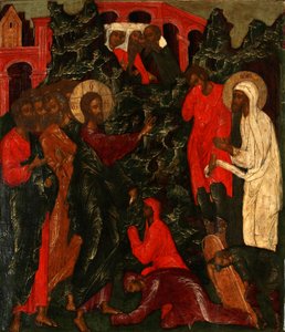 La Resurrezione di Lazzaro da Anonymous Russian icon painter