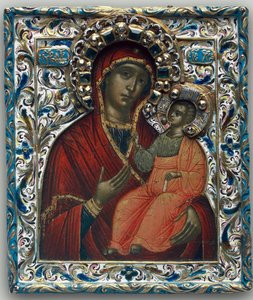 La Theotokos di Tikhvin, fine XVII secolo