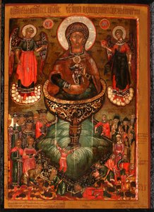 Theotokos Fonte di Vita da Anonymous Russian icon painter