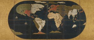 Mappa del mondo, XVI secolo da Anonymous master.