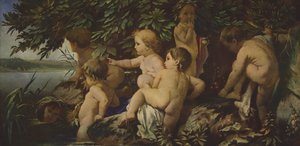 Bambini che fanno il bagno da Anselm Feuerbach