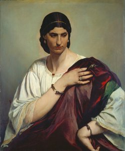 Ritratto a mezzo busto di una donna romana da Anselm Feuerbach