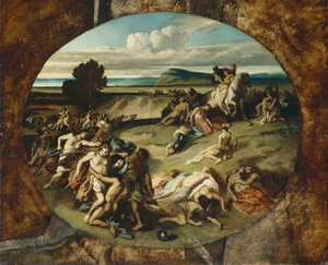 La Battaglia delle Amazzoni, 1857 da Anselm Feuerbach