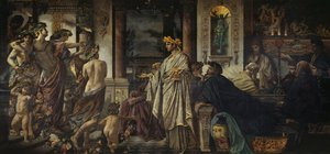 Il simposio seconda versione, ca 1871-1874 da Anselm Feuerbach