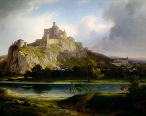 Castello di Trencsen da Antal Ligeti