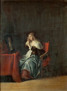 I cinque sensi: la vista (pittura su legno) da Anthonie (1601-73) Palamedesz