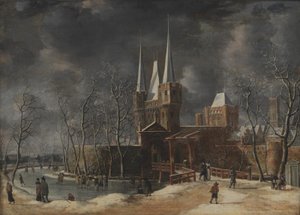 La Luttekepoort a Harderwijk in inverno