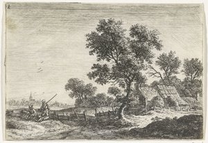 Contadini su una collina